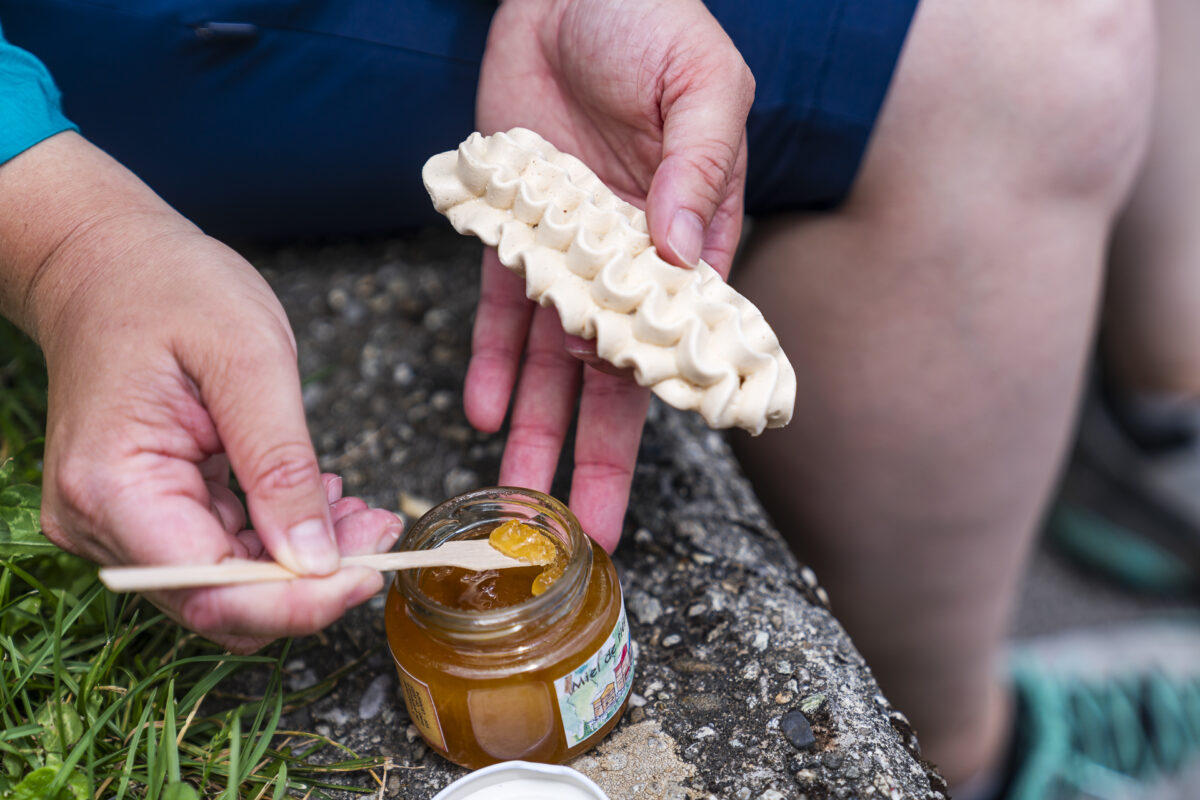 Meringues mit Honig