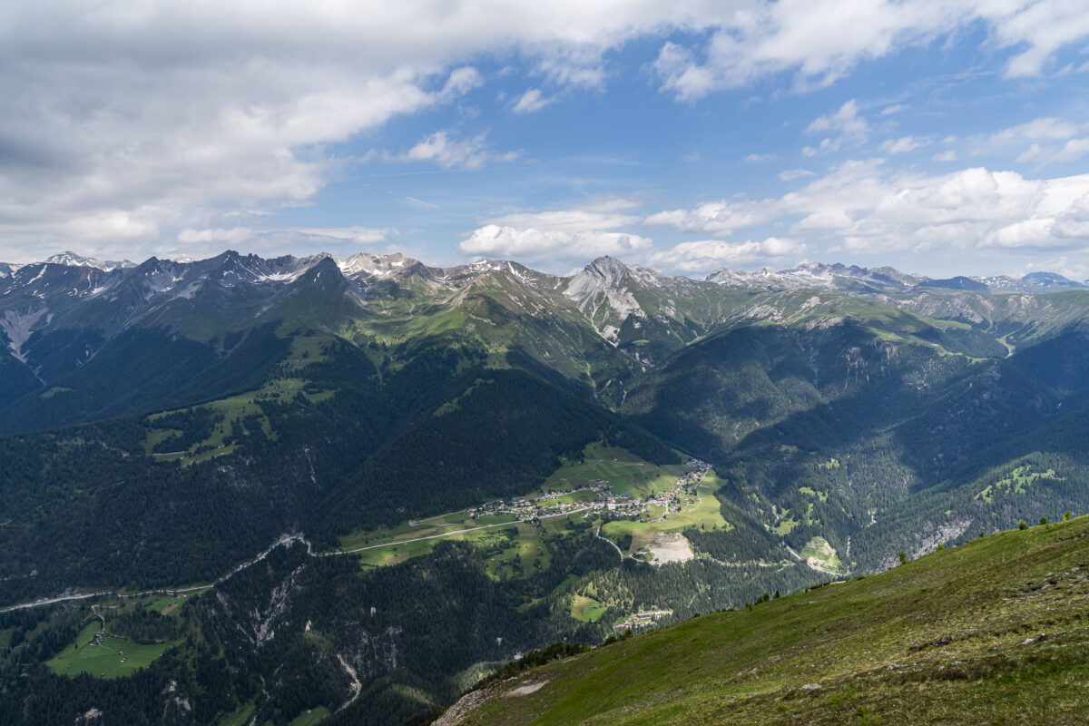 Blick auf Davos Wiesen