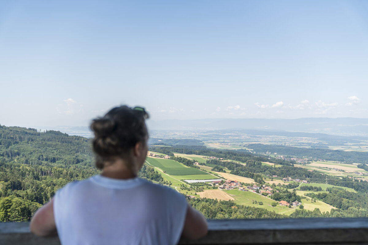 Chutzenturm Aussicht geniessen