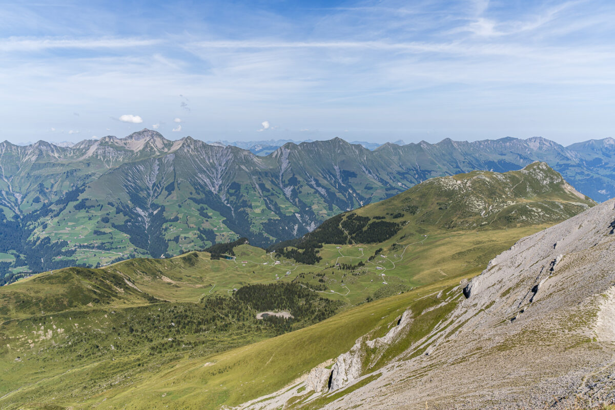 Panorama von der First Blickrichtung Elsigenalp