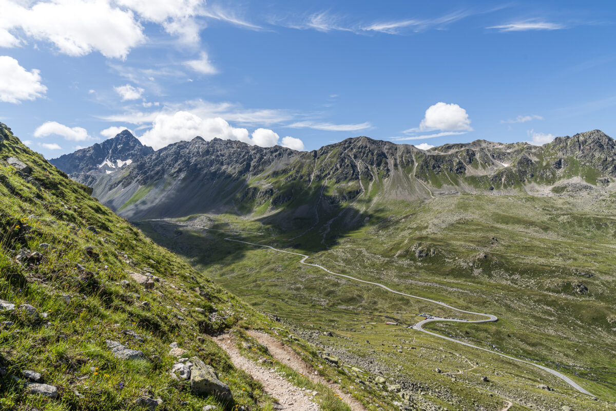 Blick auf den Flüelapass