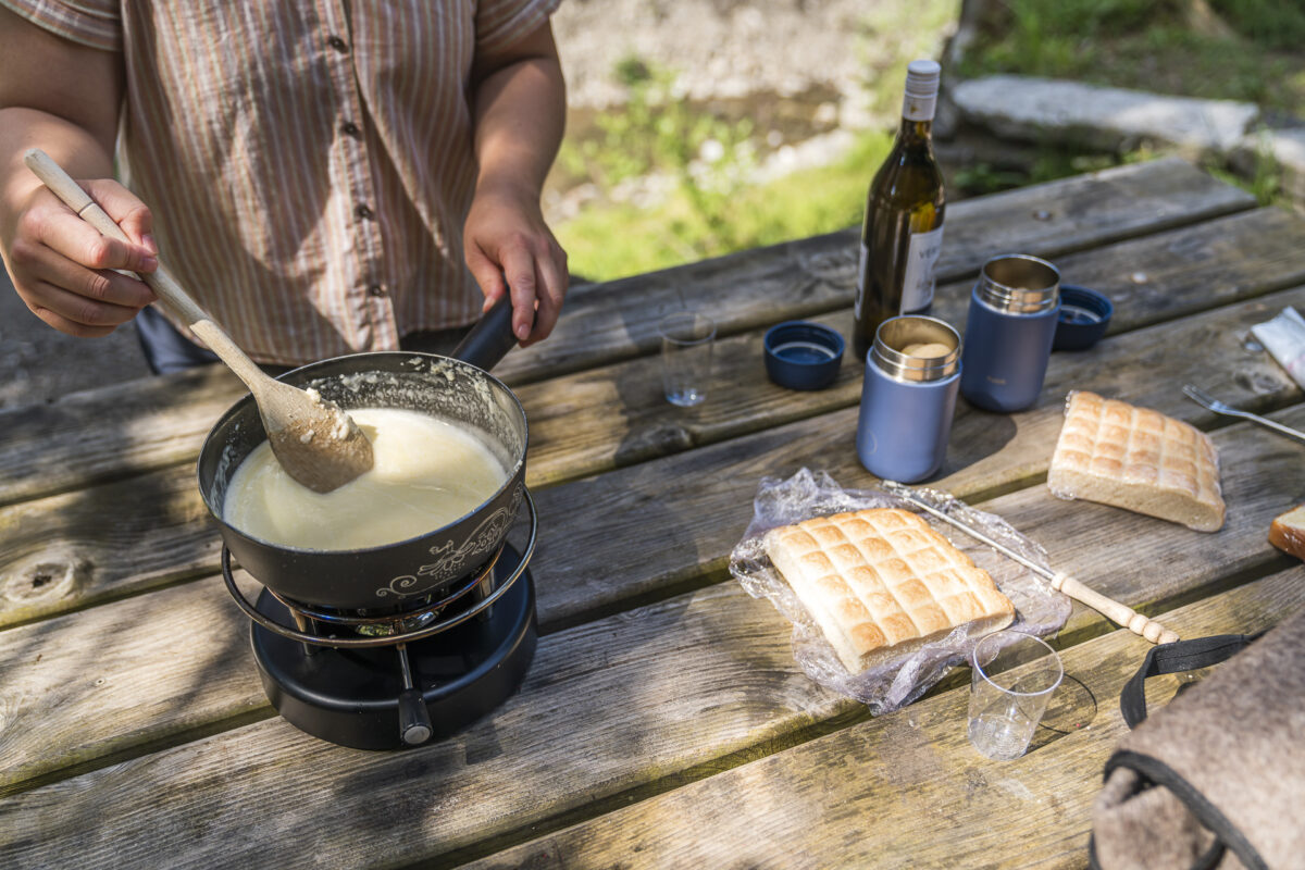 Fondue im Wald