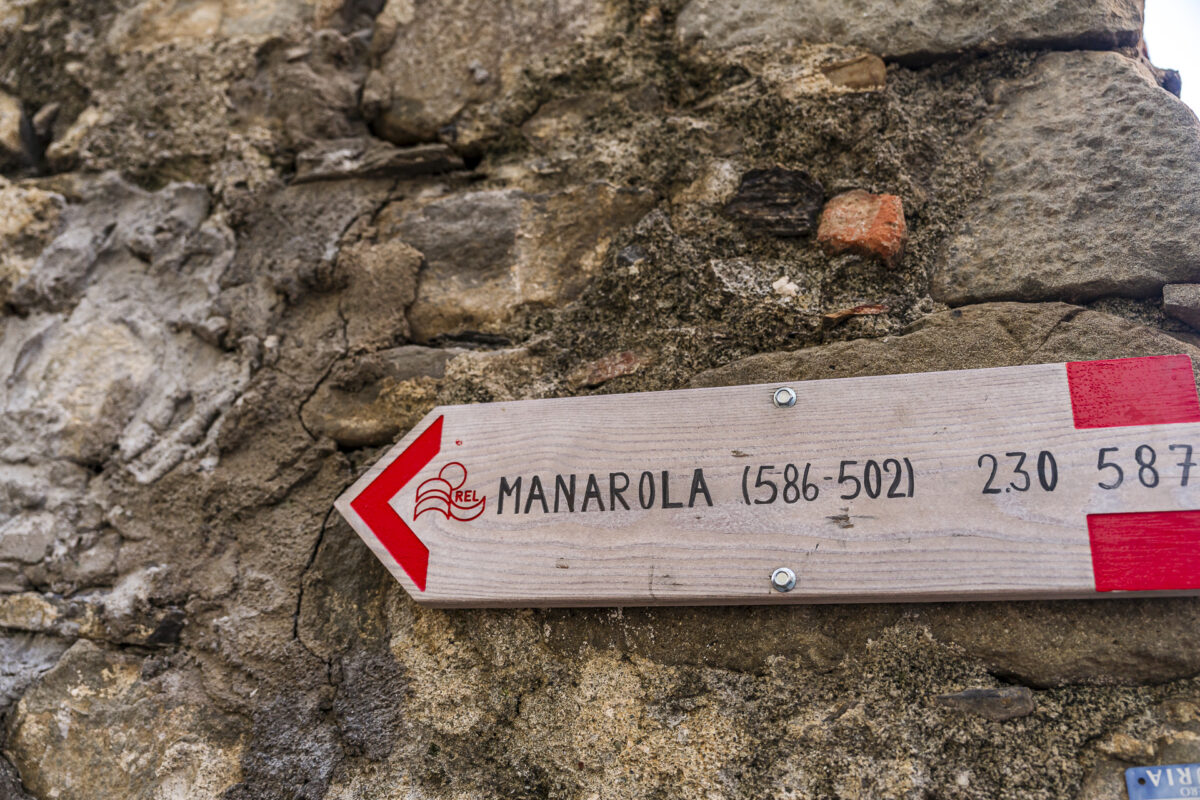 Wegweiser Wanderweg Corniglia - Manarola